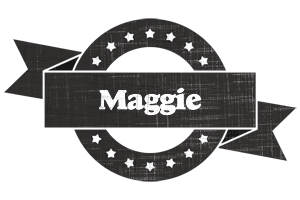 Maggie grunge logo