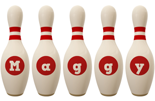 Maggy bowling-pin logo