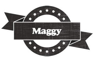 Maggy grunge logo