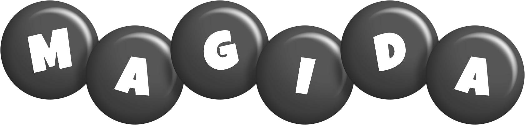 Magida candy-black logo