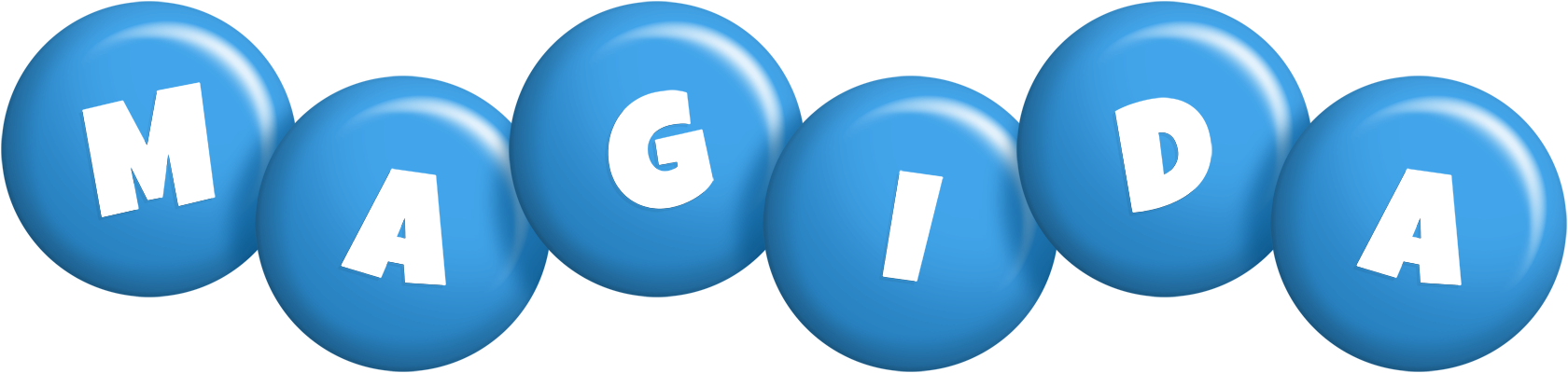 Magida candy-blue logo