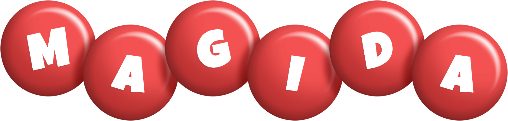 Magida candy-red logo