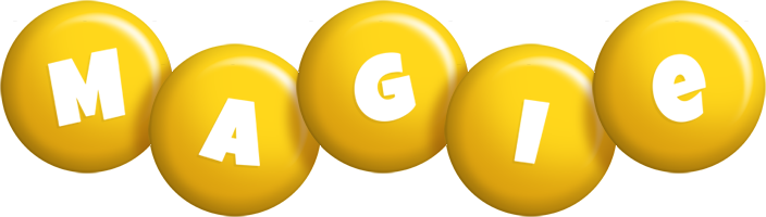 Magie candy-yellow logo