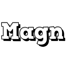 Magn snowing logo