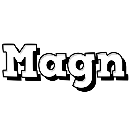 Magn snowing logo