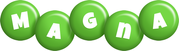 Magna candy-green logo