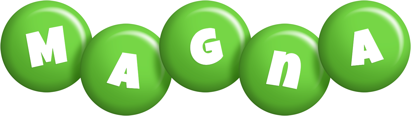 Magna candy-green logo