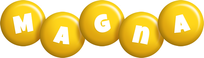 Magna candy-yellow logo