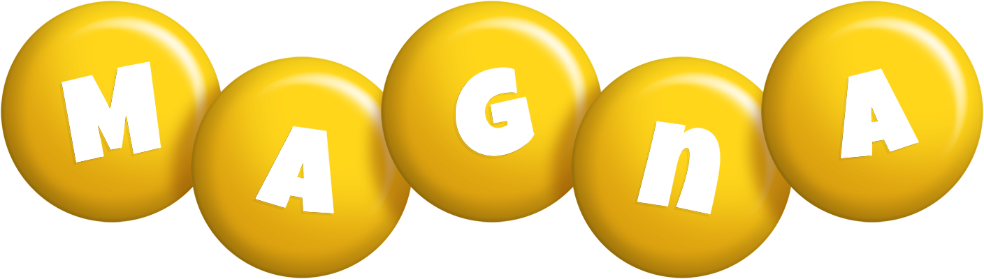 Magna candy-yellow logo