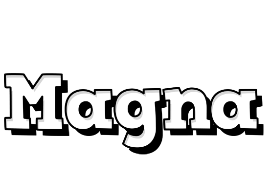 Magna snowing logo