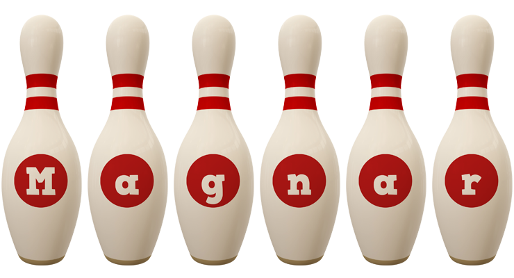 Magnar bowling-pin logo