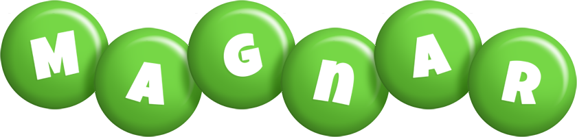 Magnar candy-green logo