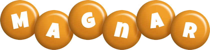 Magnar candy-orange logo