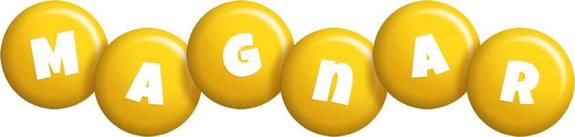 Magnar candy-yellow logo