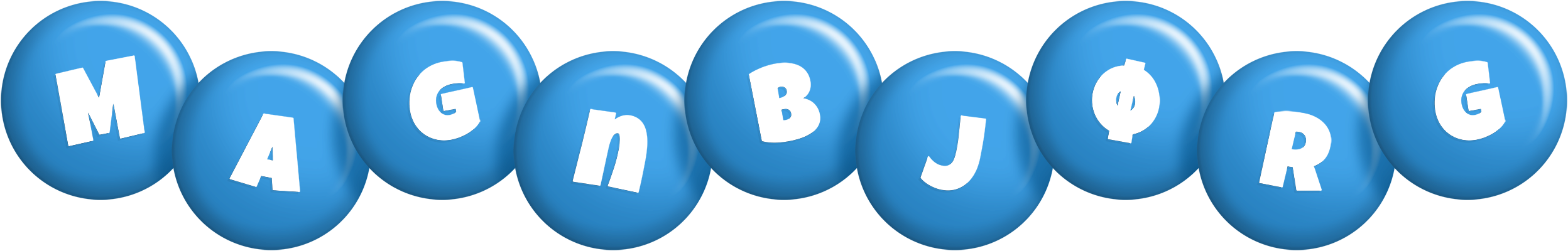 Magnbjørg candy-blue logo