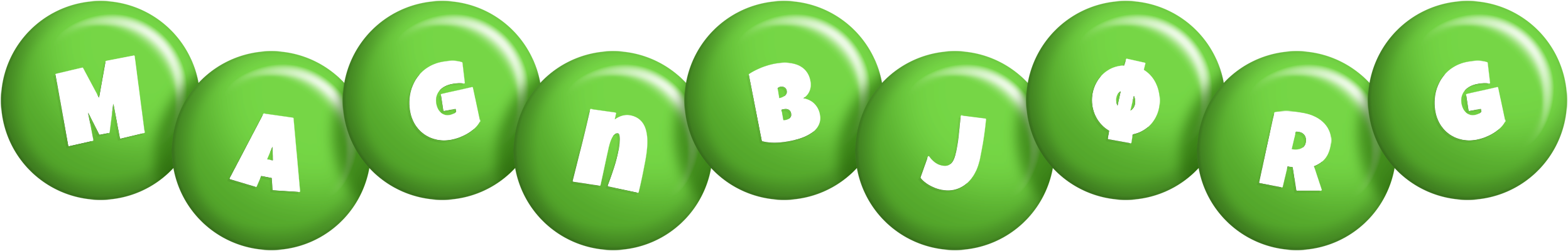 Magnbjørg candy-green logo