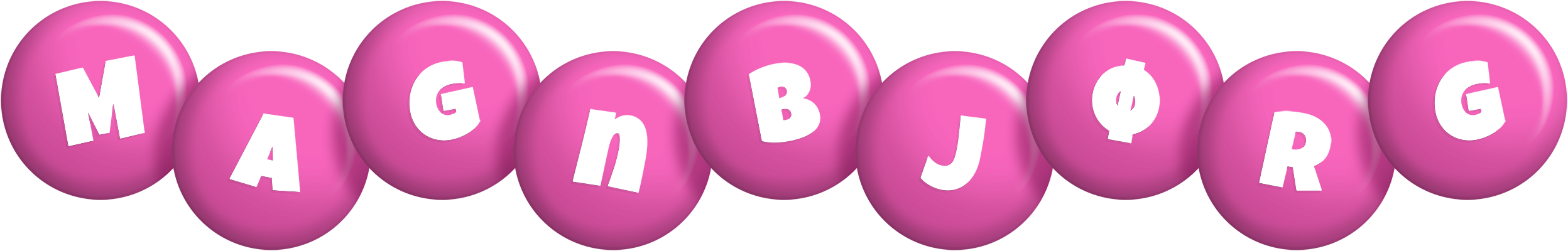 Magnbjørg candy-pink logo