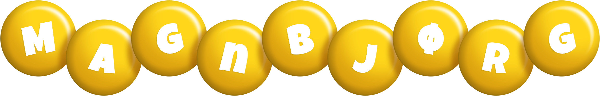 Magnbjørg candy-yellow logo