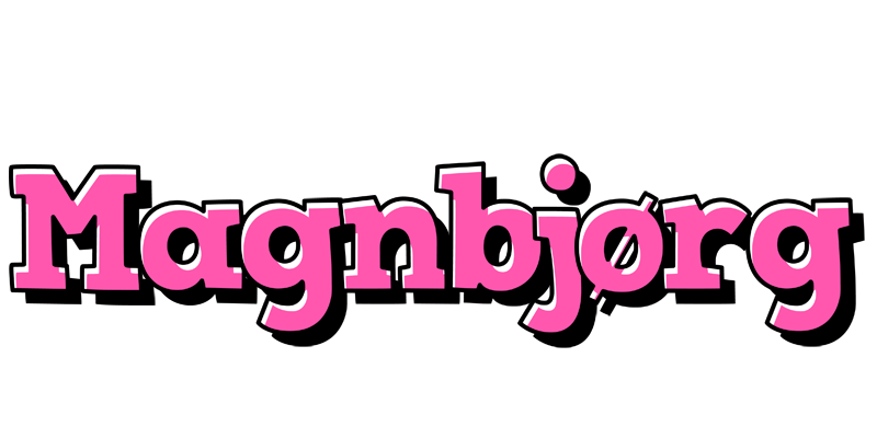 Magnbjørg girlish logo