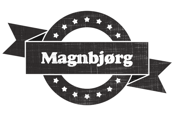 Magnbjørg grunge logo