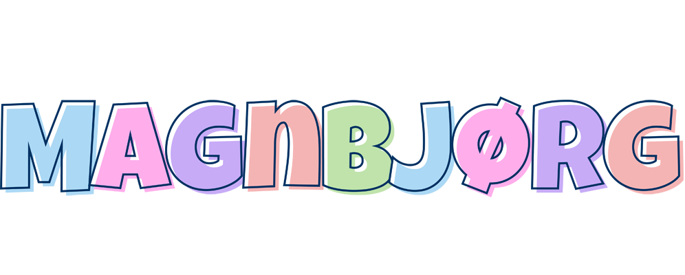 Magnbjørg pastel logo