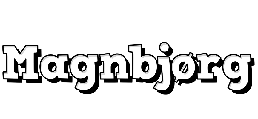 Magnbjørg snowing logo