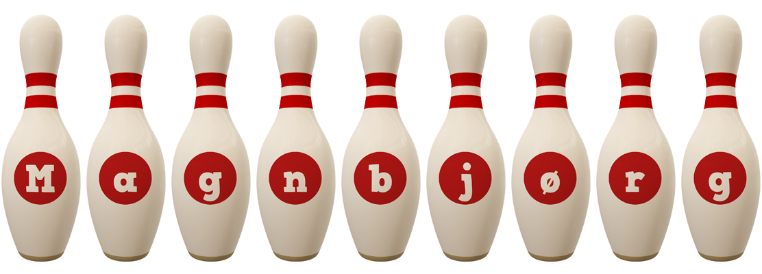 Magnbjørg bowling-pin logo