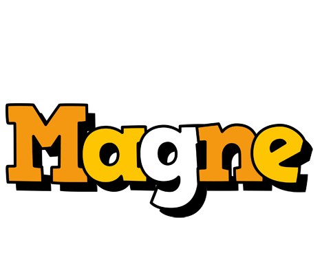 Magne cartoon logo