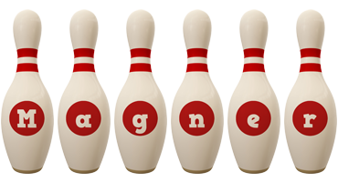 Magner bowling-pin logo