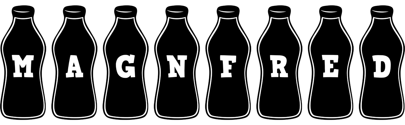 Magnfred bottle logo