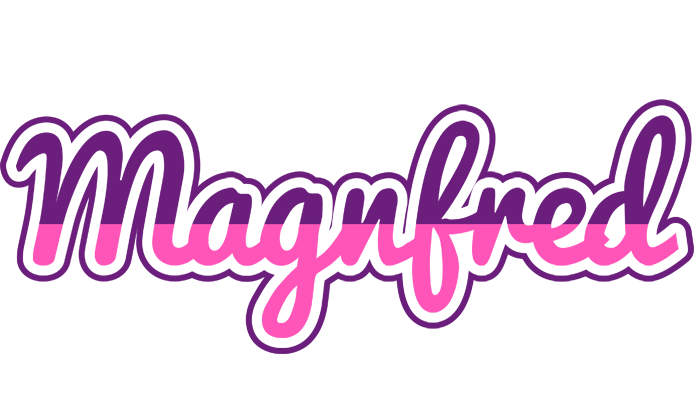 Magnfred cheerful logo