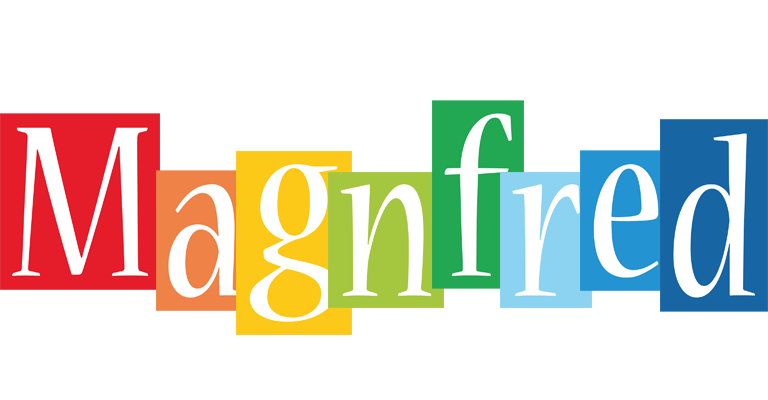 Magnfred colors logo