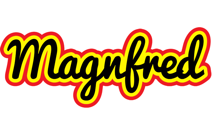 Magnfred flaming logo