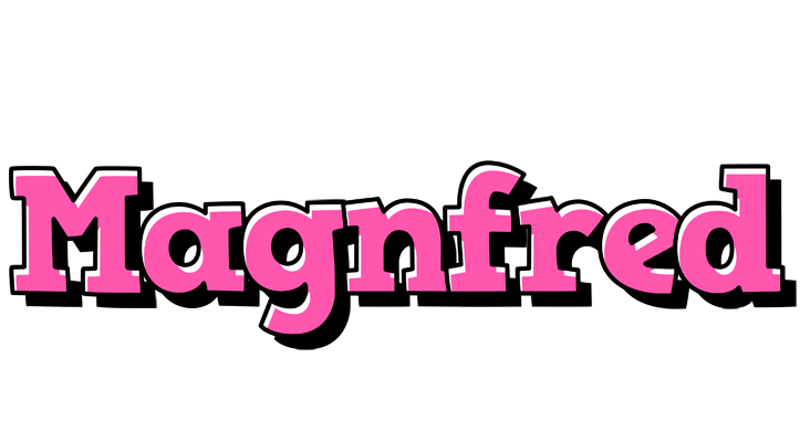 Magnfred girlish logo