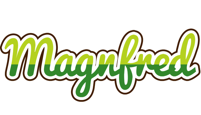 Magnfred golfing logo