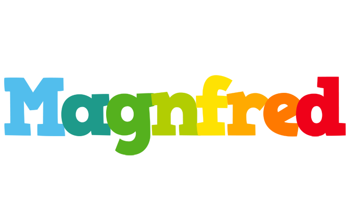 Magnfred rainbows logo