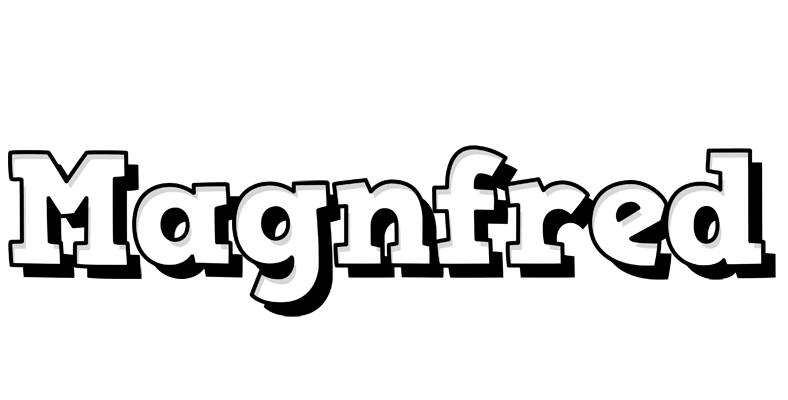 Magnfred snowing logo
