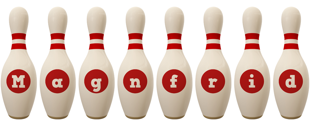 Magnfrid bowling-pin logo