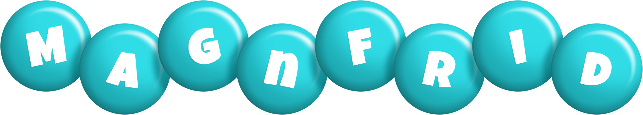 Magnfrid candy-azur logo