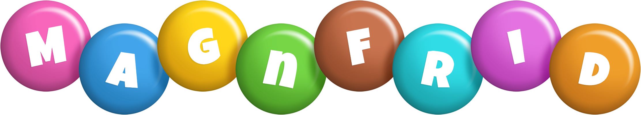 Magnfrid candy logo