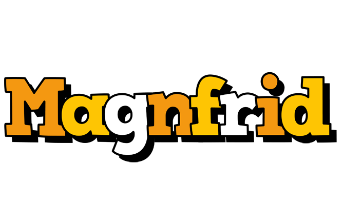 Magnfrid cartoon logo