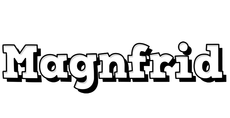Magnfrid snowing logo