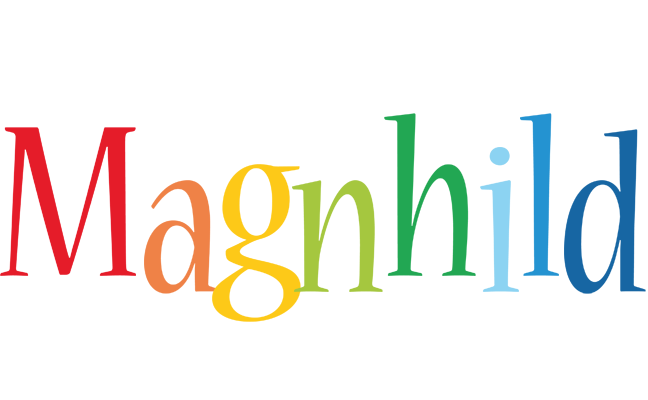 Magnhild birthday logo
