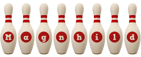 Magnhild bowling-pin logo