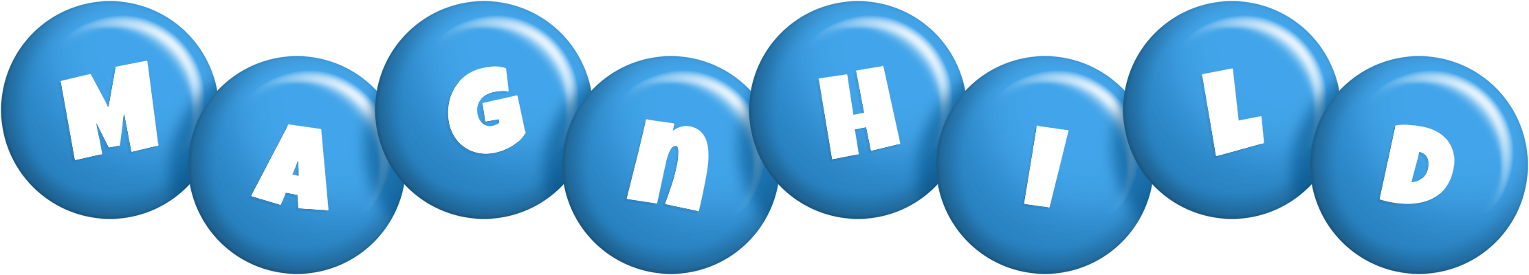 Magnhild candy-blue logo