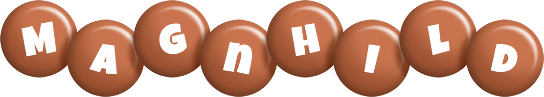 Magnhild candy-brown logo