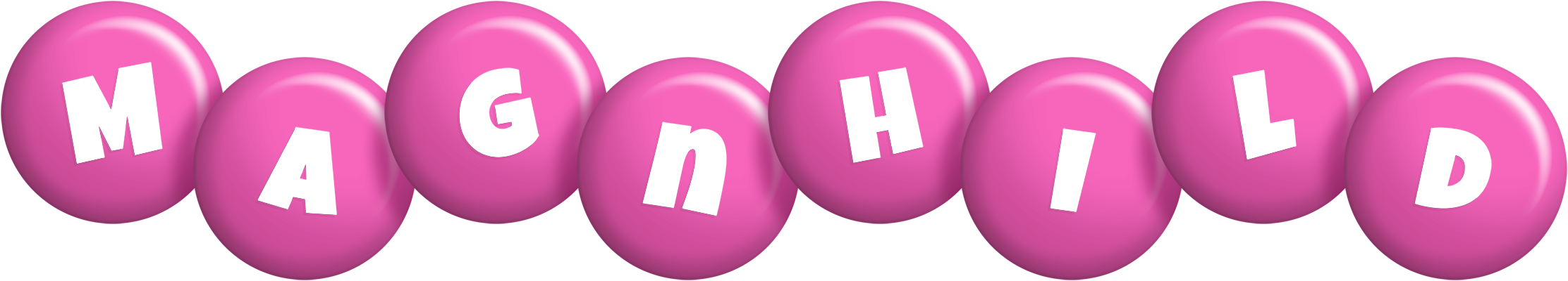 Magnhild candy-pink logo