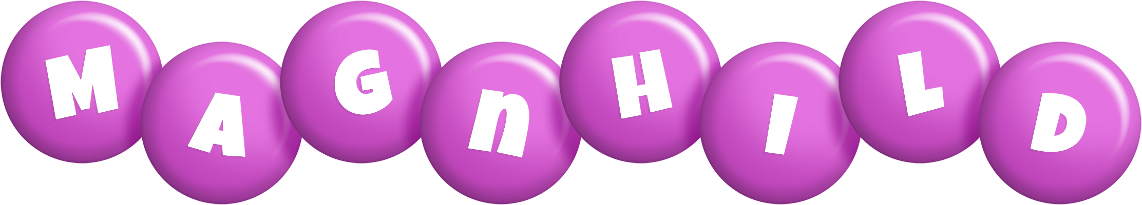 Magnhild candy-purple logo