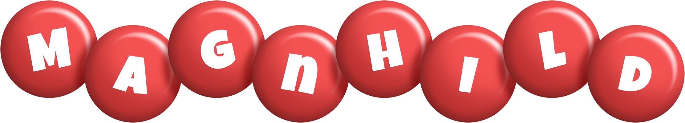 Magnhild candy-red logo