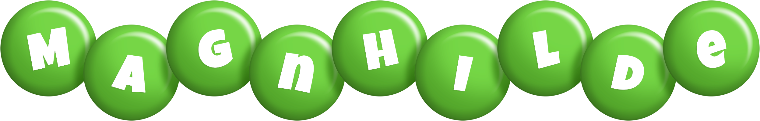 Magnhilde candy-green logo